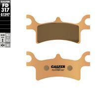 Pastilhas de Freio Galfer FD317G1397 Sinter-Metal OFFROAD / QUADS traseiras para Polaris Magnum RMK Sportsman L HO Twin EFI Touring X2 Big Boss Forest Scrambler