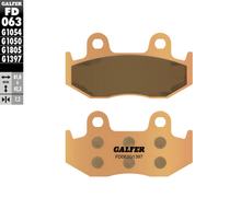 Pastilhas de Freio Galfer FD063G1397 Sinter-Metal OFFROAD / QUADS traseiras para Honda ATC R BIG RED X S TRX EX SportTrax, Yamaha YFZ 200 - 450 ccm