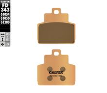 Pastilhas de Freio Galfer FD343G1380 Sinter-Metal SCOOTER traseiras para Piaggio X10, Vespa GTS Super 300 - 500 ccm