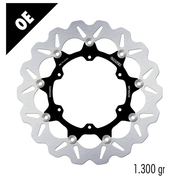 Bremsscheibe Galfer DF785CW WAVE® mit ECE R90 Zulassung, schwimmend vorne 320x5mm für KTM Adventure R, Husqvarna Supermoto Super Duke 701 - 1290 ccm Bj. 2015 - 2023