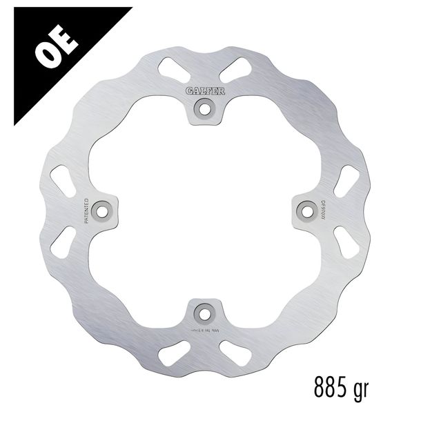 Bremsscheibe Galfer DF970W WAVE® mit ECE R90 Zulassung, starr vorne 262x5mm für Bombardier - Can-am Maverick R Max Trial 1000 ccm Bj. 2017 - 2021