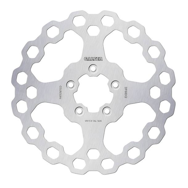 Bremsscheibe Galfer DF680Q CUBIQ® mit ECE R90 Zulassung, starr vorne 292x5mm (2 benötigt) für Harley Davidson FLHRC 14 Road King Classic FLHTCU Electra Glide Ultra FLHXI EFI