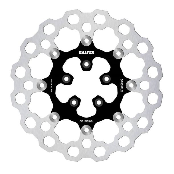 Brake disc Galfer DF835FLQ CUBIQ® with ECE R90 approval, floating front 300x5mm (2 required) for Harley Davidson CVO Limited FLHTKSE Street Glide FLHXSE FXBRS Softail