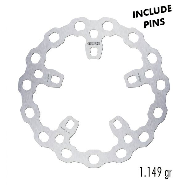 Remschijf Galfer DF838QS CUBIQ® Racing Oversize vast voor 320x5mm (2 vereist) voor Harley Davidson EV Livewire ABS FXSBSE CVO Breakout FXSE Pro bouwjaar 2013 - 2019