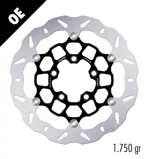 Disco de freno Set Galfer 2x DF918FLW WAVE® con homologación ECE R90, flotante delantero 310x5,5mm para Triumph Bonneville T100 Thunderbird Commander Storm Speedmaster T 100 EFI 800 Año 2009 - 2019