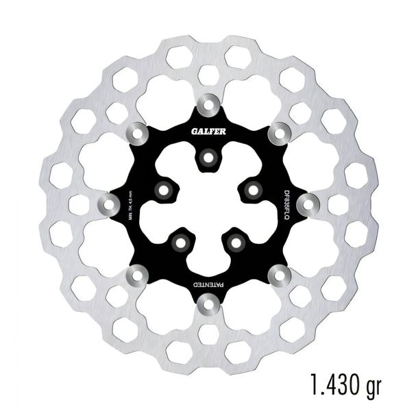 Remschijf Set Galfer 2x DF835FLQ CUBIQ® met ECE R90 goedkeuring, zwevend voor 300x5mm voor Harley Davidson CVO Limited FLHTKSE Street Glide FLHXSE FLTR 14 Road FXDBI EFI