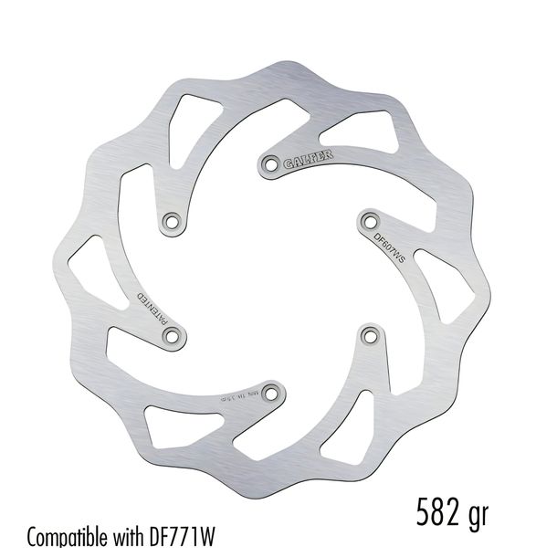 Remschijf Galfer DF607WS WAVE® Racing Oversize vast achter 240x4mm voor Gas MC F, Husaberg FE Husqvarna FC TC TE KTM Duke EGS EXC Sixdays 85 - 650
