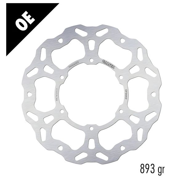 Remschijf Galfer DF944W WAVE® met ECE R90 goedkeuring, vast achter 260x5mm voor Husqvarna Norden, KTM Adventure R 790 - 901 ccm bouwjaar 2019 - 2023