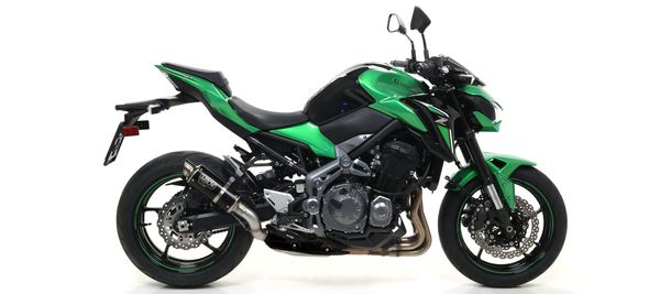 Uitlaatdemper Arrow GP2 RVS Dark met goedkeuring voor Kawasaki Z900 Baujaar 2017-2019