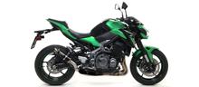 Silencieux d'échappement arrière Arrow GP2 Inox Dark homologué pour Kawasaki Z900 Année 2017-2019