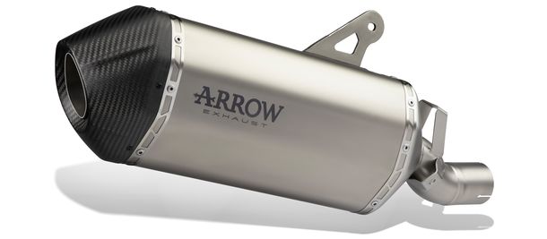 Endschalldämpfer Arrow SONORA Titanium, Carbon Kappe mit Zulassung