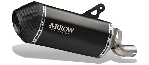 Endschalldämpfer Arrow SONORA Titanium Dark, Carbon Kappe mit Zulassung