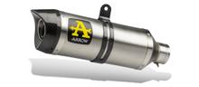 Rear Silencer Arrow THUNDER Titanium, Carbon End Cap with approval for Yamaha MT-09 Model Year 2021-2023