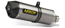 Silencieux d'échappement Arrow RACE-TECH Titanium, embout carbone avec homologation pour Kawasaki Z900 Année modèle 2017-2019