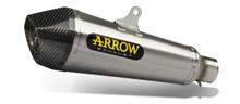 Silencieux d'échappement Arrow X-KONE Nichrom, embout en carbone avec homologation pour Kawasaki Z900 Année de fabrication 2017-2019