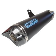 Endschalldämpfer Arrow X-KONE Edelstahl, Carbon Kappe mit Zulassung für Honda CB 125i F Bj. 2015 - 2016