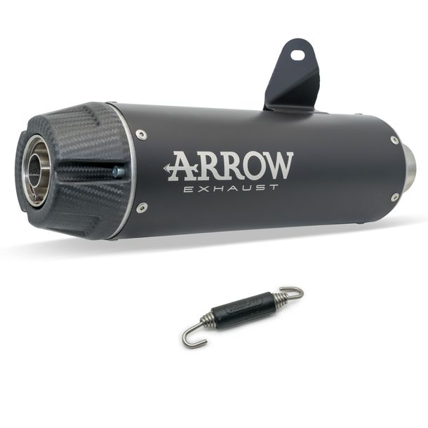 Endschalldämpfer Arrow JET-RACE Nichrom, Carbon Kappe mit Zulassung