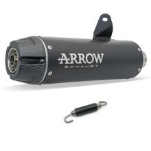 Silenciador trasero Arrow JET-RACE Nichrom, tapa de carbono con homologación