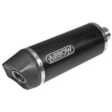 Koncový tlumič výfuku Arrow MAXI RACE-TECH Aluminium, karbonová koncovka s homologací
