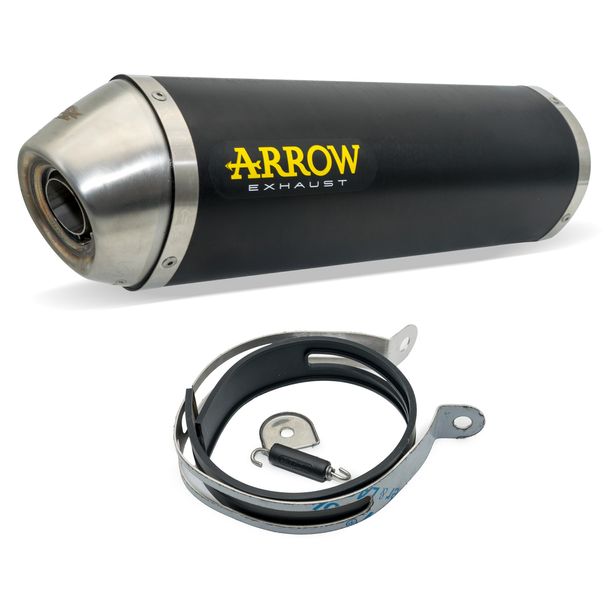 Silencieux d'échappement arrière Arrow RACE-TECH Aluminium Dark avec homologation