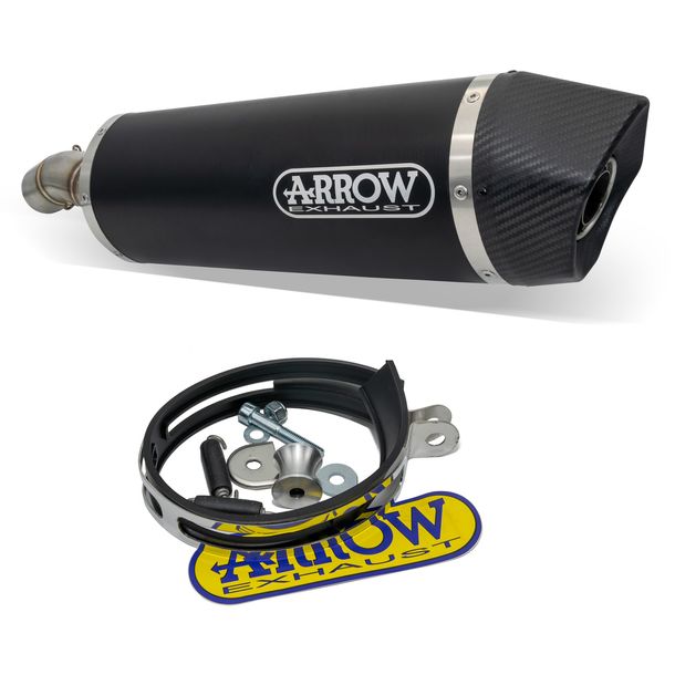 Arrow 71746AKN MAXI RACE-TECH avgassystem aluminium Dark Carbon för BMW F 800 R 2009–2016