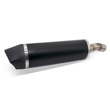Koncový tlumič výfuku Arrow RACE-TECH Aluminium Dark, karbonová koncovka s homologací