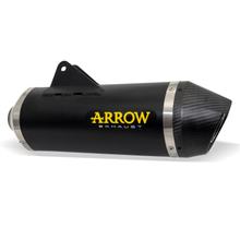 Endschalldämpfer Arrow RACE-TECH Aluminium Dark, Carbon Kappe mit Zulassung