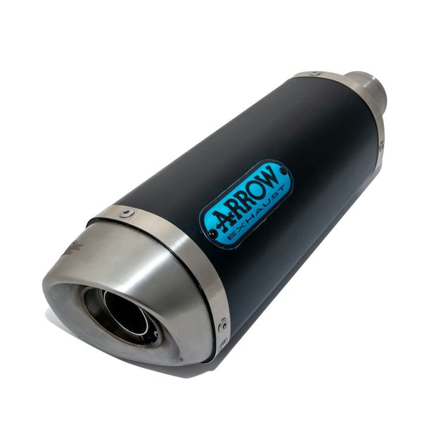 Uitlaat Einddemper Arrow THUNDER Aluminium Dark met goedkeuring
