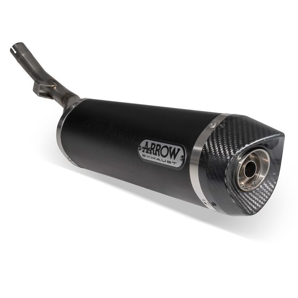 Endschalldämpfer Arrow THUNDER Aluminium Dark, Carbon Kappe mit Zulassung