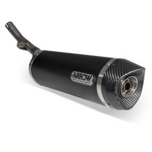 Koncový tlumič výfuku Arrow THUNDER Aluminium Dark, karbonová koncovka s homologací