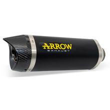 Silencieux d'échappement Arrow THUNDER Aluminium Dark, embout en carbone homologué