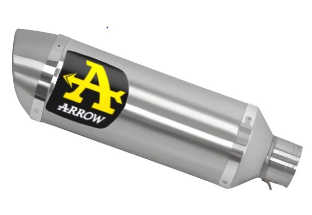 Achterdemper Arrow THUNDER Aluminium met goedkeuring voor Yamaha MT-07 bouwjaar 2014-2020
