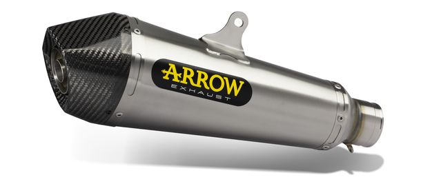 Achterdemper Arrow X-KONE RVS, Carbon eindkap met goedkeuring voor Yamaha MT-07 Bj. 2014-2020