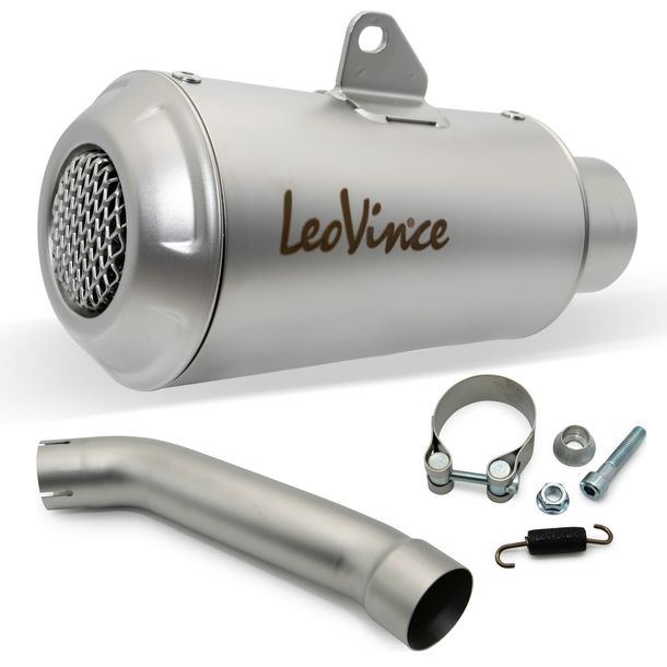 Endschalldämpfer LeoVince LV-10 RACING Edelstahl für KTM Duke 125 / 390 Bj. 2021 - 2023 E5