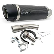 Silenciador LeoVince GP CORSA EVO RACING Carbono, Tampa em Tecnopolímero & DB-Killer para Kawasaki Ninja / Z 125 Ano Modelo 2019 - 2024 E4 / E5