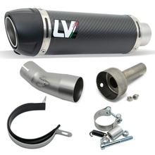 Endschalldämpfer LeoVince GP CORSA EVO RACING Carbon, Technopolymer Kappe & DB-Killer für Kawasaki Ninja 400 2018 - 2021 / 2022 - 2023 / Ninja 500 / SE 2024 - 2026 / Z 400 2019 - 2021 / 2022 - 2023 / Z 500 / SE 2024 - 2026