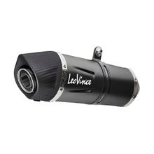 Rear silencer LeoVince LV ONE EVO RACING Black Edition stainless steel black, carbon cap & heat shield for Aprilia Tuareg 660 year 2022 - 2024 E5 / year 2025 - 2026 E5+