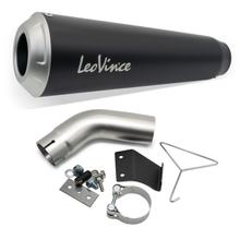 Silencieux d'échappement LeoVince GP ONE RACING acier inoxydable noir pour Husqvarna Svartpilen / Vitpilen 125 année 2021 - 2023 E5 / 401 année 2020 - 2023 E4 / E5