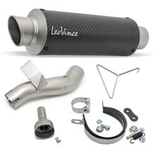 Silenziatore finale LeoVince GP CORSA RACING Carbon e DB-Killer per Honda CB 500 F / CB 500 X / CBR 500 R anno 2019 - 2023 E4 / E5 / CB 500 Hornet / NX anno 2024 - 2025 E5+