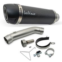 Silenciador final LeoVince GP CORSA EVO RACING Carbon, tampa de tecnopolímero e DB-Killer para KTM Duke 125 / 390 ano 2021 - 2023 E5