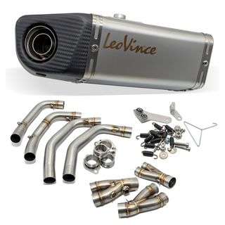 LeoVince SBK Auspuff Endschalldämpfer Für Yamaha XJ6 - Edelstahl Slip-On Mit Zulassung