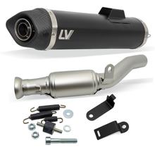 Silenciador final LeoVince LV ONE EVO RACING Black Edition Aço inoxidável preto, Tampa de carbono para CAN-AM Ryker 600 / 900 Sport / Rally / ACE Ano. 2019 - 2024 E4 / E5