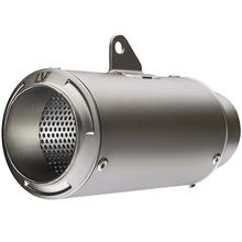 Kit de silenciador final universal LeoVince LV CORSA RACING Titanium, tapa de acero inoxidable, Ø 65mm