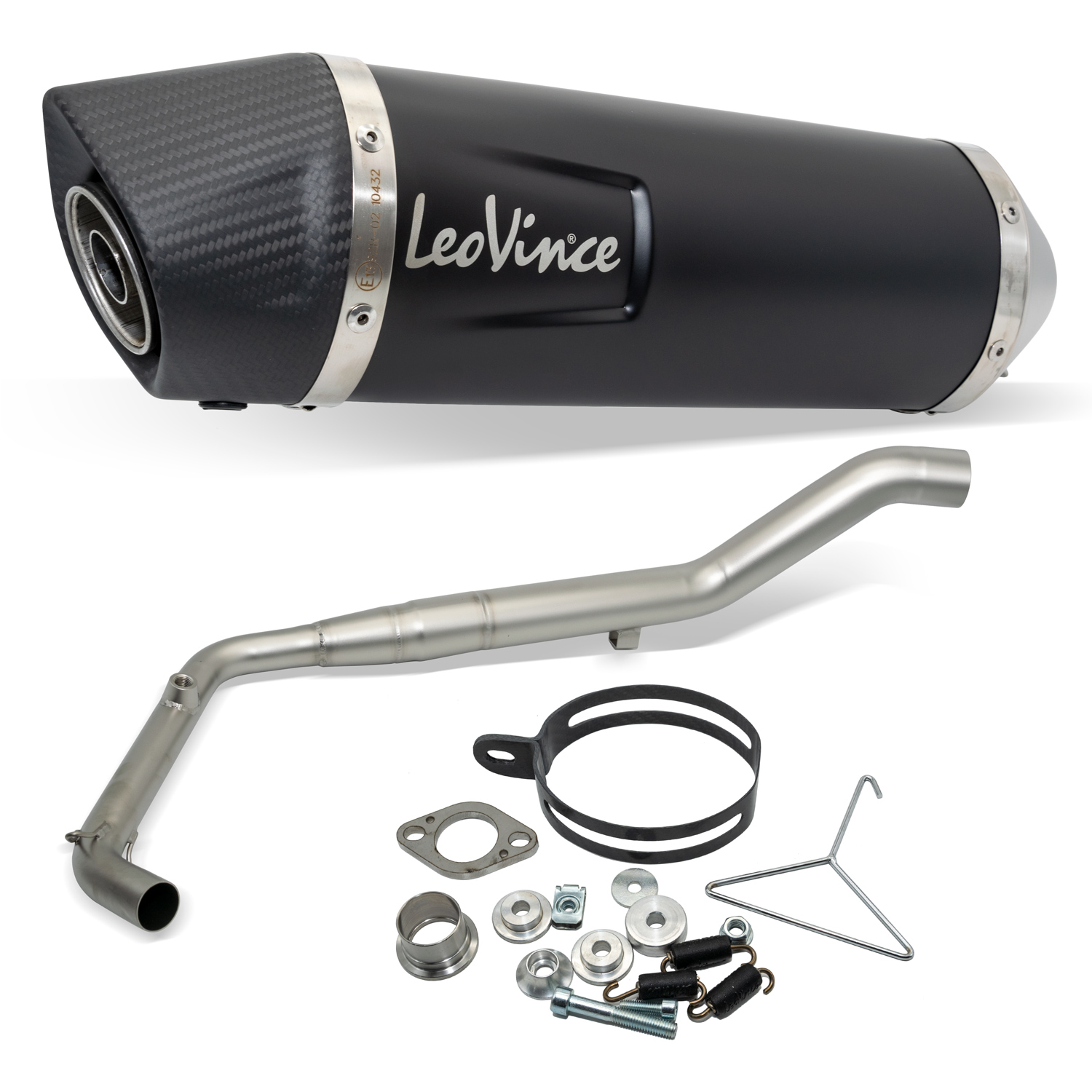 LeoVince Exhaust System Complete System LV ONE EVO RACING Black