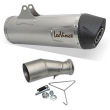 Silenciador final LeoVince LV ONE EVO RACING de acero inoxidable, tapa de carbono para Husqvarna 701 Enduro / LR / Supermoto año 2021 - 2024 E5