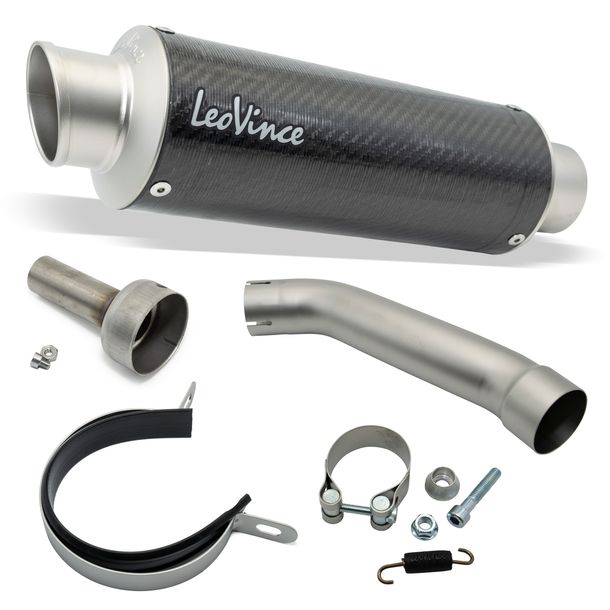 Silenciador final LeoVince GP CORSA RACING Carbon y DB-Killer para KTM Duke 125 / 390 año 2021 - 2023 E5