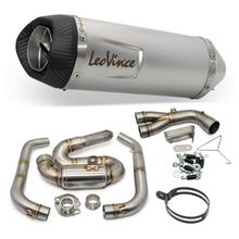 Sistema de escapamento completo LeoVince LV ONE EVO RACING em aço inoxidável, ponta em carbono para Yamaha MT-07 / XSR / Xtribute / YZF-R7 700 ano 2021 - 2024 E5