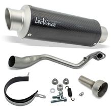 Celý výfukový systém LeoVince GP CORSA RACING Carbon s utušovadlem pro Aprilia SR GT 125 / 200 Sport r.v. 2022 - 2024 E5