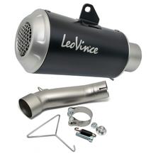 Endschalldämpfer LeoVince LV-10 RACING Black Edition Edelstahl schwarz für Husqvarna Svartpilen / Vitpilen 125 Bj. 2021 - 2023 E5 / 401 Bj. 2020 - 2023 E4 / E5
