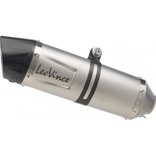 Silencieux d'échappement arrière LeoVince LV ONE EVO RACING en acier inoxydable, embout carbone pour Aprilia SRV 850 Année de fabrication 2012 - 2016 E3 / Gilera GP 800 Année de fabrication 2008 - 2015 E3